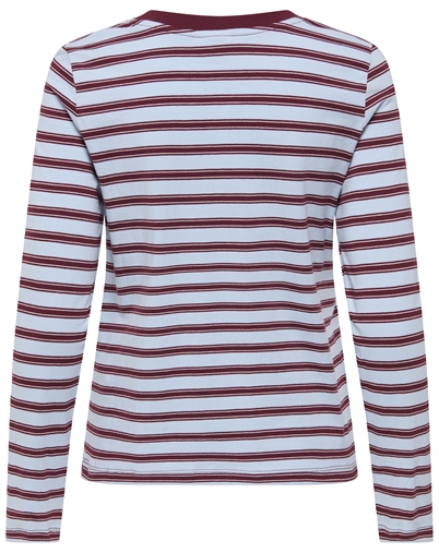 JDY - JDYPisa Print Langærmet Top - Cashmere Blue